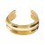 occidental style fashion Metal high Irregular opening bangle  samll Double layer surface