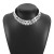 occidental style geometry rhombus Metal Collar  head punk wind exaggerating personality Irregular fashion neckla