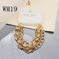  occidental style fashion Bohemia color love pendant multilayer beads bracelet