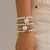 occidental style exaggerating Pearl bracelet set  temperament big beads beads embedracelet
