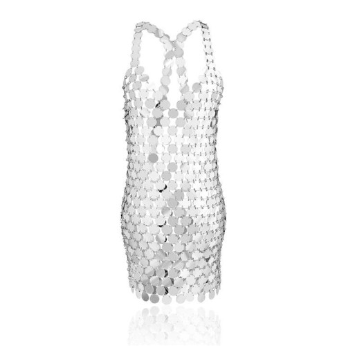 occidental style  hollow sequin chain woman  bag Dress