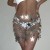 occidental style  hollow big sequin chain  fashion trend Street Snap woman