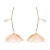 occidental style brief wind Alloy style hollow flowers earring Earring