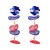  multilayer Cloth tassel earring all-Purpose trend fashion Street Snap