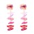  multilayer Cloth tassel earring all-Purpose trend fashion Street Snap