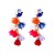  woman Chiffon flower tassel earring all-Purpose trend fashion Street Snap