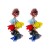  woman Chiffon flower tassel earring all-Purpose trend fashion Street Snap