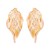  Alloy Irregular leaf ear stud lady all-Purpose trend fashion Street Snap occidental style