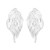  Alloy Irregular leaf ear stud lady all-Purpose trend fashion Street Snap occidental style