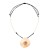  Alloy Metal geometry Round pendant necklace woman necklace personality
