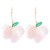 Chiffon flowers Alloy earrings occidental style personality fashion temperament Earring