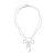 occidental style summer Pearl Alloy bow necklace woman elegant banquetnecklace