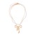 occidental style summer Pearl Alloy bow necklace woman elegant banquetnecklace