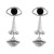 occidental style Alloy earrings woman exaggerating eyes Earring