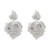 summer heart-shaped Alloy earrings occidental style exaggerating Earring lady Metal