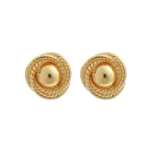summer Alloy earrings occidental style Earring woman twining Metal Round ear studearrings