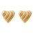 summer heart-shaped Alloy earrings occidental style lady wave pattern Metal ear studearrings