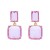 earrings colorful diamond earrings multilayer square fully-jewelled Earring woman trend geometry occidental sty