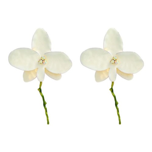 summer Alloy enamel flowers earrings occidental style exaggerating Earring woman Bohemian style elegant