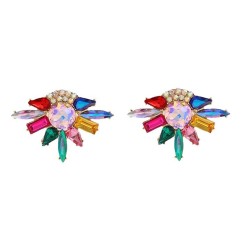 earrings trend colorful diamond earrings occidental style exaggerating Earring..
