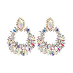 earrings trend colorful diamond earrings occidental style exaggerating Earring..
