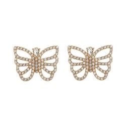 earrings super Rhinestone butterfly earrings occidental style Earring lady tre..