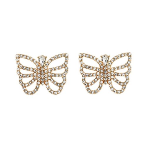 earrings super Rhinestone butterfly earrings occidental style Earring lady trend elegant bride