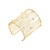 summer new occidental style exaggerating vertical Stripe weave Alloy bangle woman