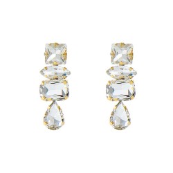 fashion brief colorful diamond series geometry glass diamond super fully-jewel..