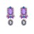occidental style luxurious fashion palace wind Alloy diamond earrings personality high geometry Earring woman