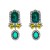 occidental style luxurious fashion palace wind Alloy diamond earrings personality high geometry Earring woman