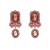 occidental style luxurious fashion palace wind Alloy diamond earrings personality high geometry Earring woman