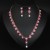  occidental style brief fashion Rhinestone Pearl flowers necklace earrings set woman temperament collocation
