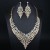 occidental style exaggerating fully-jewelled temperament luxurious necklace earrings set woman