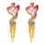occidental style exaggerating personality eyes Alloy diamond ear stud creative fashions silver trend Earring