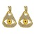 occidental style exaggerating personality eyes Alloy diamond ear stud creative fashions silver trend Earring