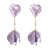 small fresh sweet petal Ladies earrings exaggerating personality flowers tassel long style woman