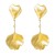 small fresh sweet petal Ladies earrings exaggerating personality flowers tassel long style woman