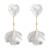 small fresh sweet petal Ladies earrings exaggerating personality flowers tassel long style woman