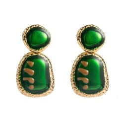 occidental style retro temperament exaggerating flowers earrings creative silv..