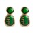 occidental style retro temperament exaggerating flowers earrings creative silver diamond resin high Ea