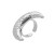 R occidental style fashion personalityins wind Metal ring  retro exaggerating fashion Moon opening