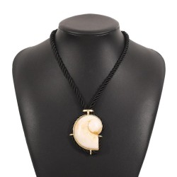 summer wind necklace  personality exaggerating wind black rope clavicle chain