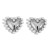 E occidental styleins wind Pearl love ear stud  samll high temperament fashion all-Purpose earrings