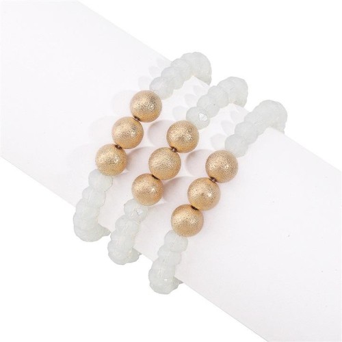 sweet small fresh crystal beads bracelet  summer day more leisure wind elasticity