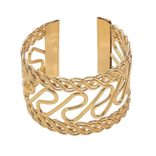 occidental style exaggerating hollow Metal opening bangle  fashion personality temperament high brief samll