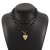 occidental style samll Double layer Pearl Alloy love pendant necklace ins wind chain