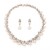  Alloy necklace earrings  elegant fashion all-Purpose bride set