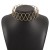 occidental style fashion brief wave Collar  samll high wind Metal opening necklace