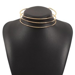 occidental style  retro wind brief Metal Collar fashion opening